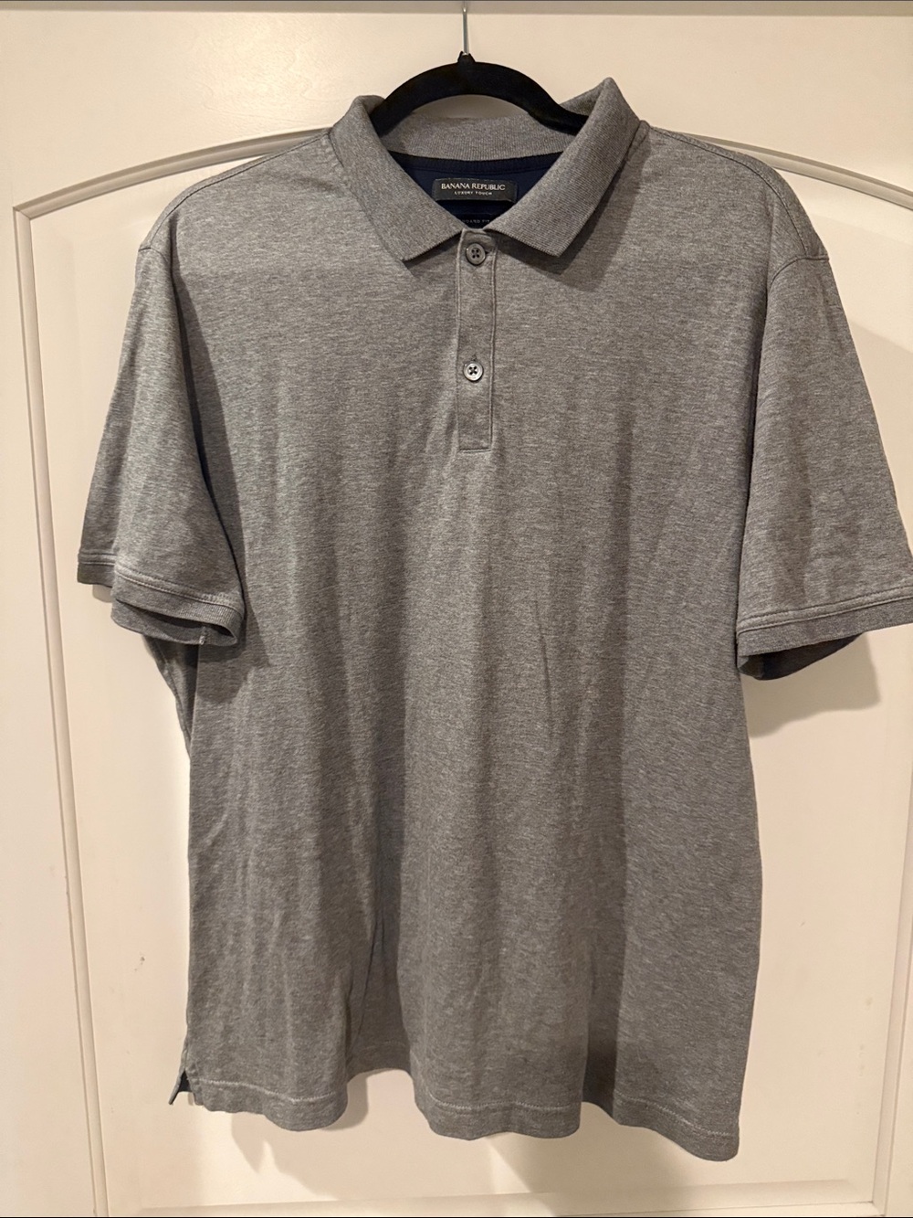 Banana Republic Men’s Heather Gray Polo Shirt